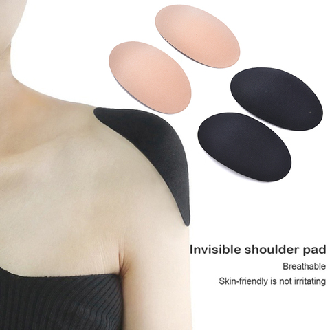 1 Pair Reusable Self-Adhesive Non-slip Shoulder Enhancer Clothes  Soft Foam Padded Shoulder Push-up Cushions Sewing Accessories ► Photo 1/6