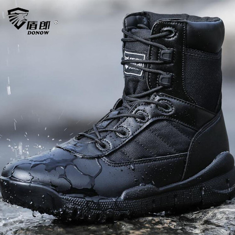 New Men Shoes Tactical Light Military Boots Combat Shoes Special Force Botas Militares Breathable Working Shoes Mens Boots ► Photo 1/6