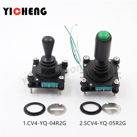 22mm SCV4-YQ-05R2G / SCV4-YQ-04R2G Cross Switch 4 Direction Main Switch Knob Button 360 Degree Momentary Monolever Switch ► Photo 1/6