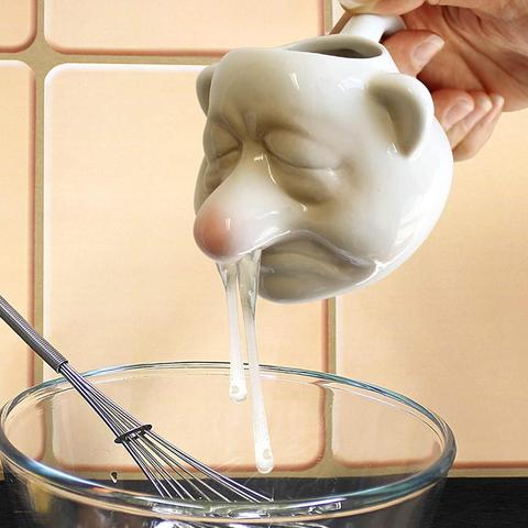 Funny Egg White Separator Tools Ceramic Egg Yolk Filter Gadgets Kitchen Accessories Separating Cup Egg Divider Tool ► Photo 1/6