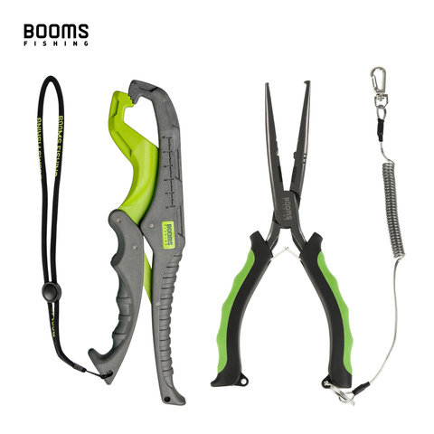 Booms Fishing F03G04 Fishing Pliers Grip Set Fish Gripper Split Ring Cutters Line Hook Recover Fishing Tackle Tool Accessories ► Photo 1/6