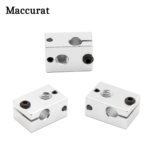 3D Printer Parts New Upgraded Aluminium V6 Heat Block 23*16*12 mm For E3D V5 V6 PT100 J-head Extruder HotEnd Heater Heating ► Photo 1/6