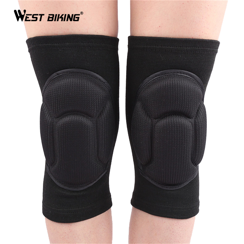 WEST BIKING 1 Pair Sports Sponge Knee Pads Fitness Running Cycling