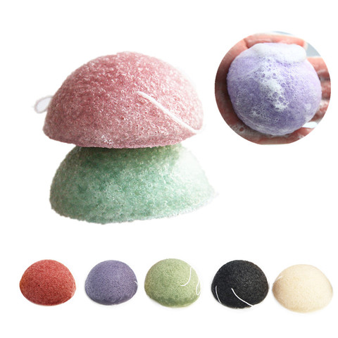 4pcs Exfoliator Cleanse Konjac Sponge Natural Konjac Konnyaku Puff Face Wash Cleaning Sponge Esponja Maquiagem Makeup Konjac ► Photo 1/6