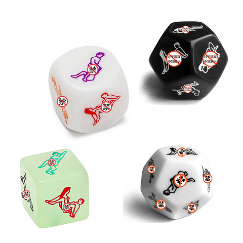 Sex Toys For Couples Adult Games Funny Sex Dice 12 Sides Sex Romance Love Humour Gambling Erotic Craps Dice Bar Toy Couple Gift ► Photo 1/6
