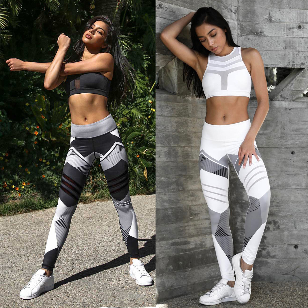 Printed Yoga Pants Women Push Up Professional Running Fitness Gym Sport  Leggings Tight Trouser Pencil Leggins