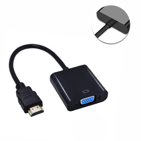 1080P HDMI-Compatible To VGA Adapter VGA Converter Digital Analog Video 3.5mm jack Audio Adaptor for PS4 Laptop Projector ► Photo 1/3