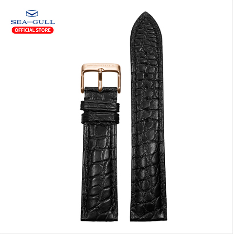 Seagull Watch Official Genuine Hardcover Crocodile Leather Strap ► Photo 1/3