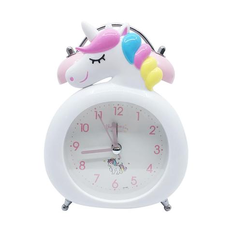 Cartoon Unicorn Alarm Clock Children Bedroom Night Light Desk Clock Kids Digital Clock Home Decor Christmas Birthday Gift ► Photo 1/6