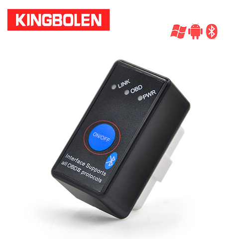 New OBD V2.1 mini ELM327 OBD2 Bluetooth Auto Scanner OBDII 2 Car ELM 327  Tester Diagnostic Tool for Android Windows Symbian