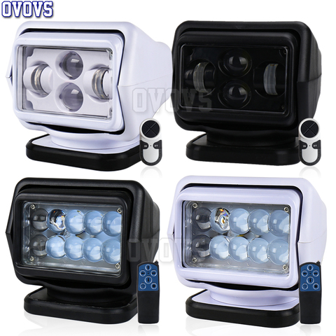 Marine searchlight 50W 60W Led Spotlight for Offroad Truck Yacht Boat Tractors Wireless Control ► Photo 1/6