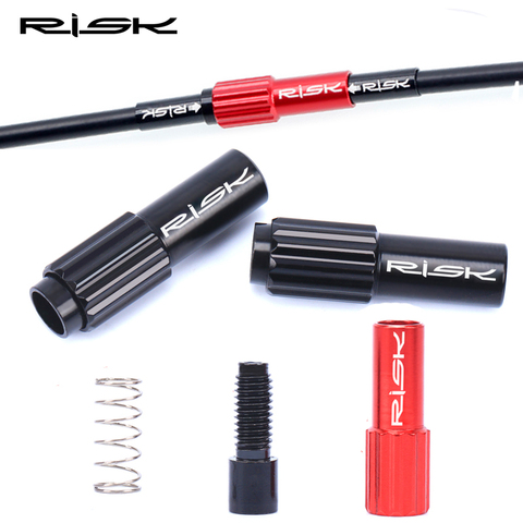 2pcs/pack RISK 4mm Mountain Road Bike Bicycle Inline Cable Adjuster Adapter Adjustment Screw Bolt Derailleur Shift Brake Cable ► Photo 1/6