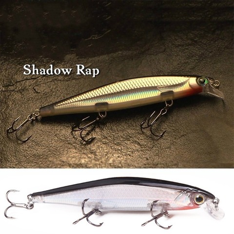 12.9g/11cm Minnow Lure Wobbler Fishing Lure Artificial Jerkbait High Quality Hooks Shallow Diving Suspending ► Photo 1/6