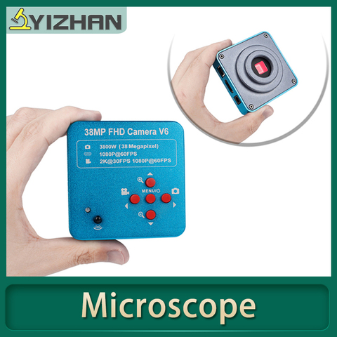 YIZHAN HDMI USB Industrial Electronic Digital Video Microscope Camera 38MP 1080P 60FPS 2K + LED light For Phone CPU PCB Repair ► Photo 1/6