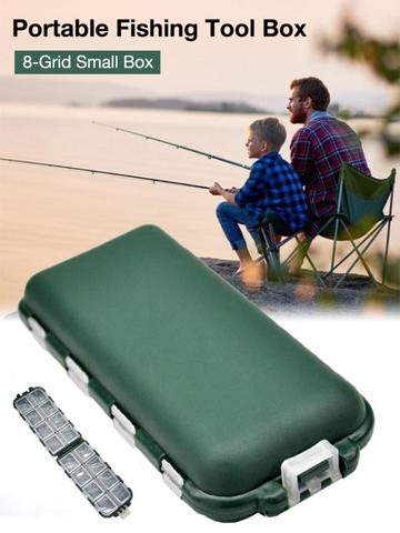 1PCS Portable Fishing Tool Box 8-Grid Small Box Storage Bag Bait Hook Storage Small Box Fishing Accessories ► Photo 1/6