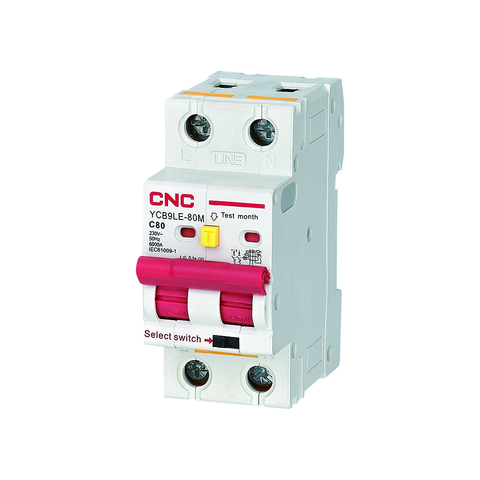 CNC 2P 4P 230V RCBO MCB 30mA Residual Current Circuit Breaker With Over Current And Leakage Protection 6-63A YCB6HLN-63 PLUS ► Photo 1/3