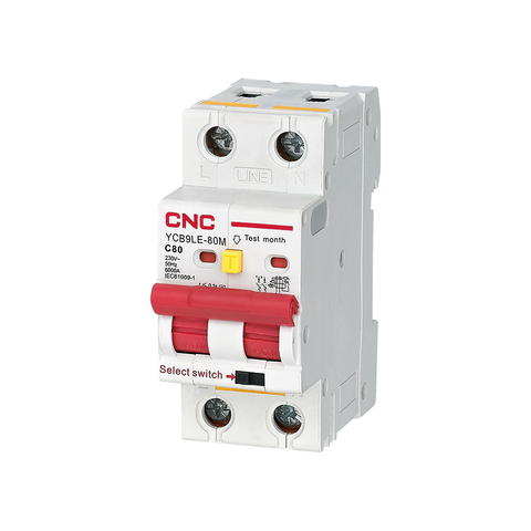 CNC 2P 4P 230V RCBO MCB 30mA Residual Current Circuit Breaker With Over Current And Leakage Protection 6-63A YCB6HLN-63 PLUS ► Photo 1/3