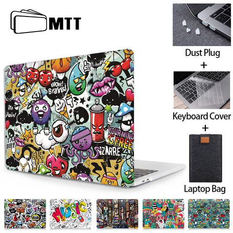 MTT Laptop Case For Macbook Air Pro 11 12 13 15 16 Touch Bar for macbook air 13 funda Cartoon Laptop Sleeve a2179 a1932 a1466 ► Photo 1/6