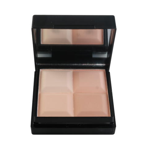 2 in1 Set 4 Color Concealer Palette Control oil Pressed compact with  Sponge Puff Makeup Contour Palette ► Photo 1/6