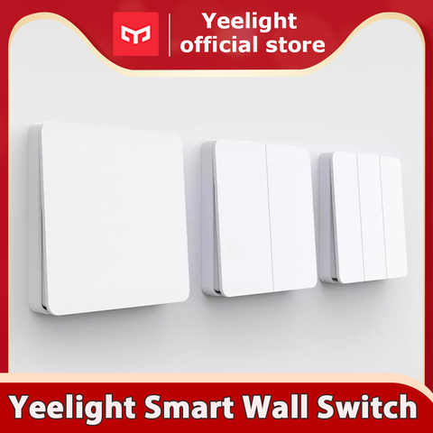 Yeelight Smart Wall Switch Self-Rebound Design Support Slisaon For Ceiling Light YLKG12YL/YLKG13YL/YLKG14YL ► Photo 1/6