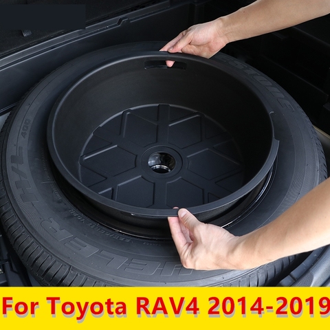 For Toyota RAV4 2014-2022 Trunk spare tire storage box change device box debris storage box decoration car Accessories ► Photo 1/6