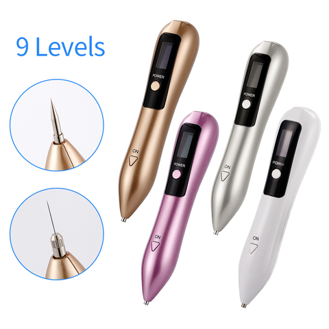 Electric Laser Plasma Pen Freckle Dot Mole Tattoo Removal Beauty Machine 9  Level