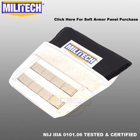 MILITECH Groin Aramid Ballistic Panel Bulletproof Plate Soft Armour NIJ IIIA 3A 0101.06 & NIJ 0101.07 HG2 Groin Protection Panel ► Photo 1/6