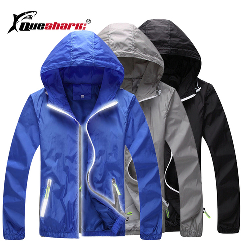 Sun-Protective Cycling Jacket Reflective Night Running Sportswear Bicycle Clothing MTB Bike Hiking Skin Coat Windproof Windcoat ► Photo 1/6