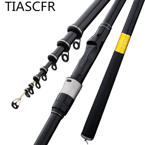 Carbon Fishing Rod 2.4 M-5.4 M Stream Sishing Rod Carbon Telescopic Super Hard Fishing Rod Super Light Carp Fishing Rod ► Photo 1/5