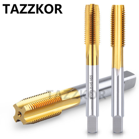 Taper Fine Tooth Straight Flute Machine Screw Taps And Die Set Silvery Machine Taps For Material Iron Copper Mater For M35 Taps ► Photo 1/5