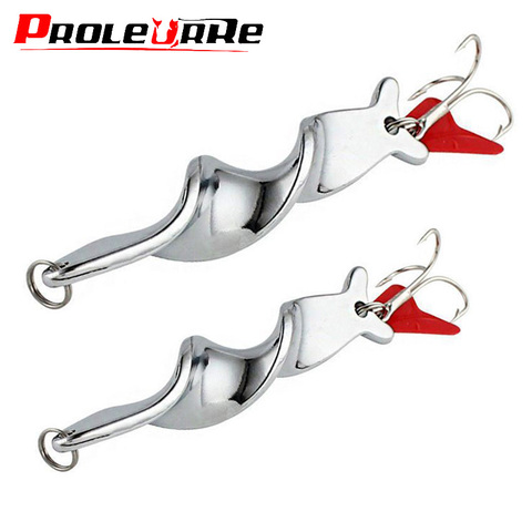 Rotating Spinner Spoon Metal Fishing Lures 10g 14g 21g 28g Artificial Bait With Treble Hook For Trout Pike Pesca Peche Tackle ► Photo 1/6