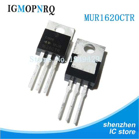 10PCS MUR1620CTR TO-200 MUR1620 TO220 16A 200V new original ► Photo 1/2