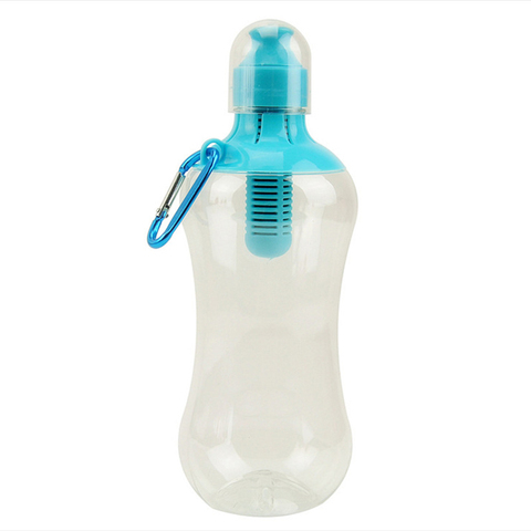 550ML Water Bobble Hydration Filter Bottle Outdoor Portable Filtered Drinking Bottles with Built-In Carbon Filter Carbon FY0084 ► Photo 1/6