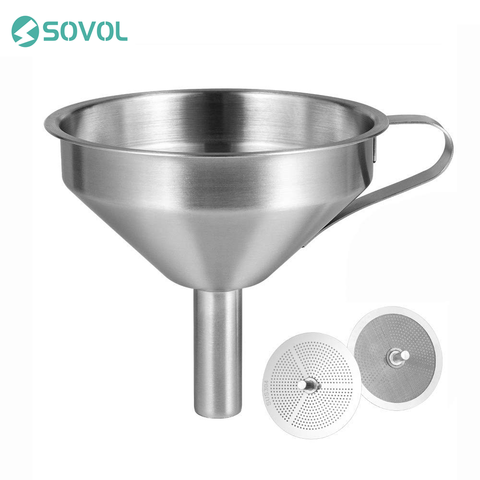 Sovol 3D Printer Resin Filter Funnel 100% Food Grade Durable Stainless Steel Removable Double-Strainer Filter For SLA/DLP/LCD ► Photo 1/6