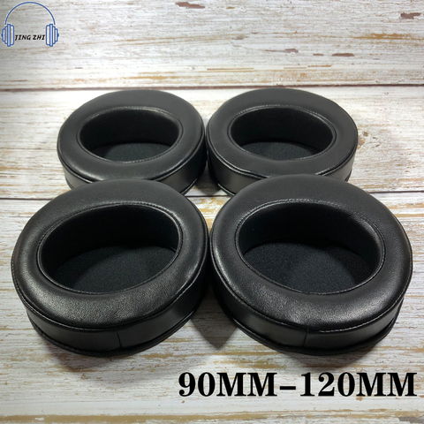 Sheepskin Angled Diameter circle Bevel Ear Pads Leather Round earpad  90MM 95 100MM 105MM 110MM 115MM 120MMHeadphones Ear Cover ► Photo 1/6