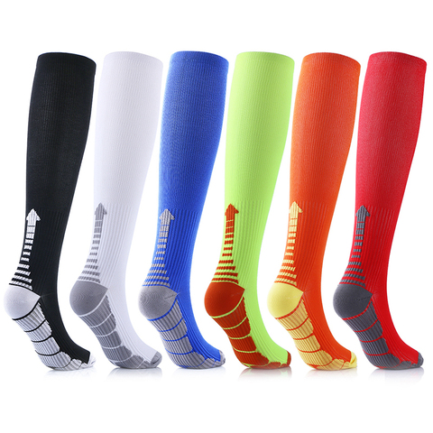 Compression Socks Sports Running Women Men Marathons Circulation Athletic Edema Varicose Veins Travel Over Knee Stockings ► Photo 1/6