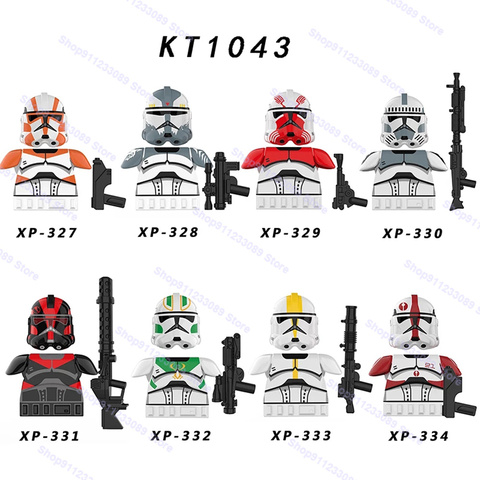 8pcs/set 332nd Clone Legion Stormtrooper The Old Republic Clone Trooper Building Blocks Bricks Star Figures Wars Toy Gift kt1043 ► Photo 1/1