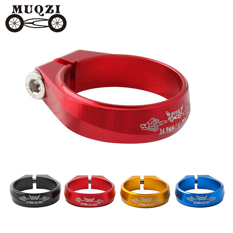 MUQZI Bicycle Seatpost Clamp 34.9mm Ultralight Aluminum  Seat Tube Quick Release Clamp MTB Road Fixed Gear Bike Parts ► Photo 1/6