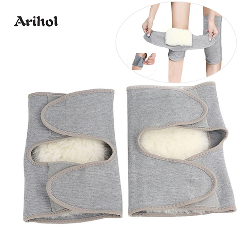 Winter Wool Knee Sleeve for Men Women Keep Warm Fleece Knee Brace Thermal Leg Warmers Sleeve Knee Support Outdoor Knee Pads ► Photo 1/6