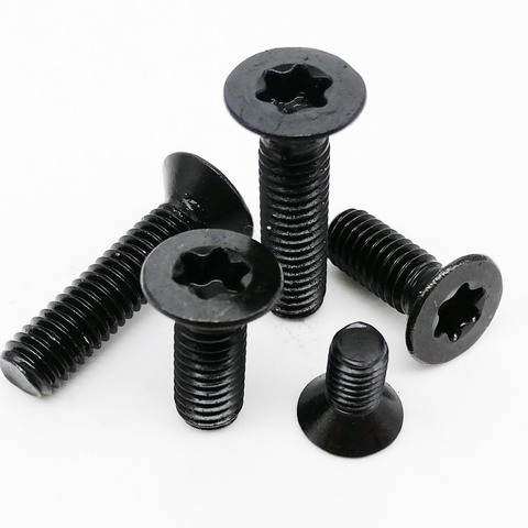 10/50 M2 M2.5 M3 M4 M5 M6 Black 304 Stainless Steel GB2673 Six-Lobe Torx Head Flat Countersunk Screw Six Lobe Bolt Machine screw ► Photo 1/6