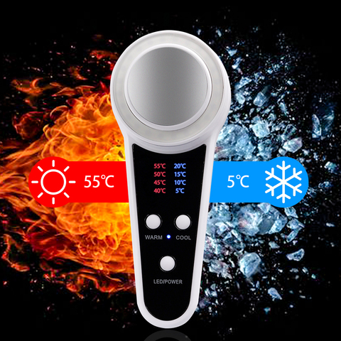 Hot Cold Hammer Facial Photon Therapy Beauty Device Deep Hydrating Skin Lifting Tigten Wrinkle Removal Cool Warm Hammer Massager ► Photo 1/6