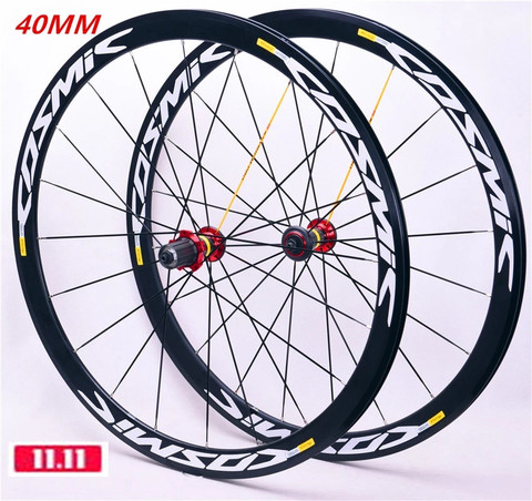 Carbon Hub ultra light 700C 40mm road wheelset bike aluminum alloy rim  bicycle gear set compatible with wheels set cosmic ► Photo 1/6