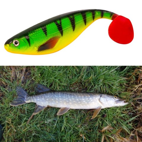 Hunthouse berserk Shad Teez Tackle Murray cod pike lure 17cm 35g  Lure fishing Paddle tail Realistic shad ► Photo 1/5