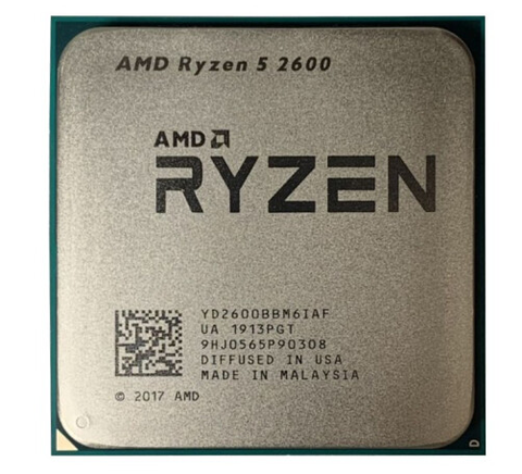 AMD Ryzen 5 2600 R5 2600 3.4 GHz Six-Core Twelve-Thread CPU Processor YD2600BBM6IAF Socket AM4 ► Photo 1/1