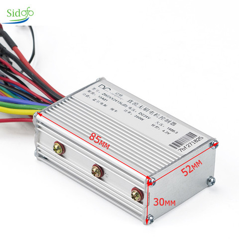 Bldc Controller Electric 48V Brushless Motor Controller Electric Scooter Controller 36V 350W 500W with Hall Brake 24V Ebike ► Photo 1/6