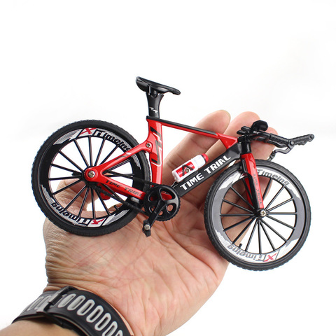 1:10 Alloy Bicycle Model Diecast Metal Finger Mountain bike Racing Toy Bend Road Simulation Collection Toys for children ► Photo 1/6