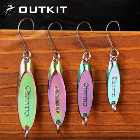Spoon Metal Lure Hard Bait 1.5/2.5/3.5/5g Top Water Bait Ice Fishing Lures Spoon Trout Fishing Tackles Spinnerbait Stick Bait ► Photo 1/6
