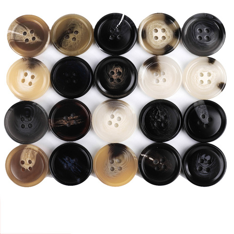 New 20pcs Resin 4 holes Buttons Sewing accessories Size Complete for clothing Decorative Plastic Buttons Handmade DIY ► Photo 1/6