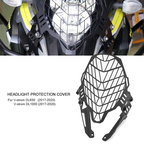 Motorcycle Headlight Protector Guard Lense Cover Cooled For SUZUKI DL650 DL1000 V-strom DL 650 1000 Vstrom 650 2017 2022 ► Photo 1/6