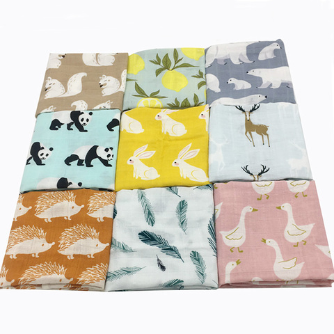 New Cotton Baby Blankets Newborn Soft Organic Cotton Baby Blanket Muslin Swaddle Wrap Feeding Burp Cloth Towel Scarf Baby Stuff ► Photo 1/6